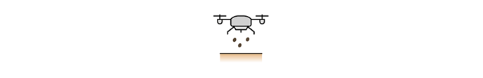 Semina aerea con un dron