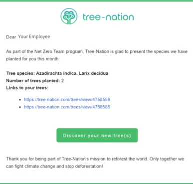 Tree-Nation email NZT